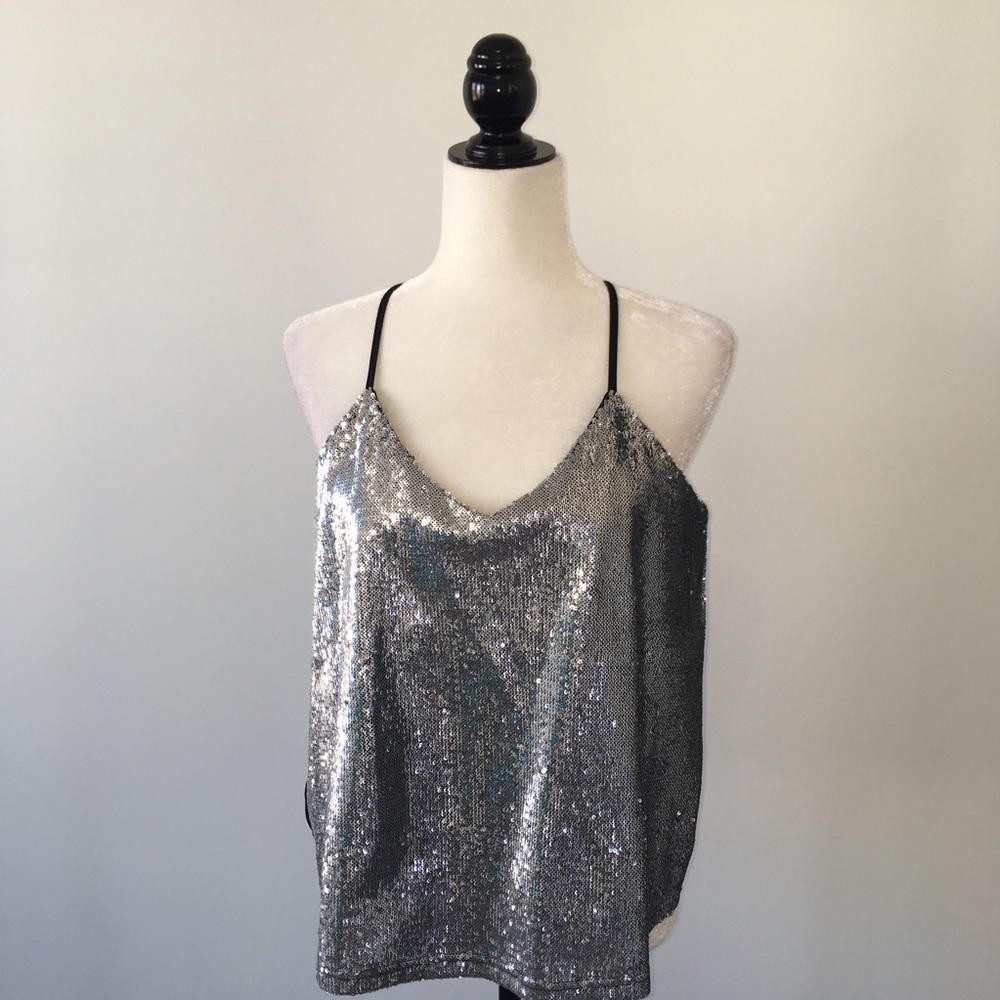 Silver Sequin Top - image 3